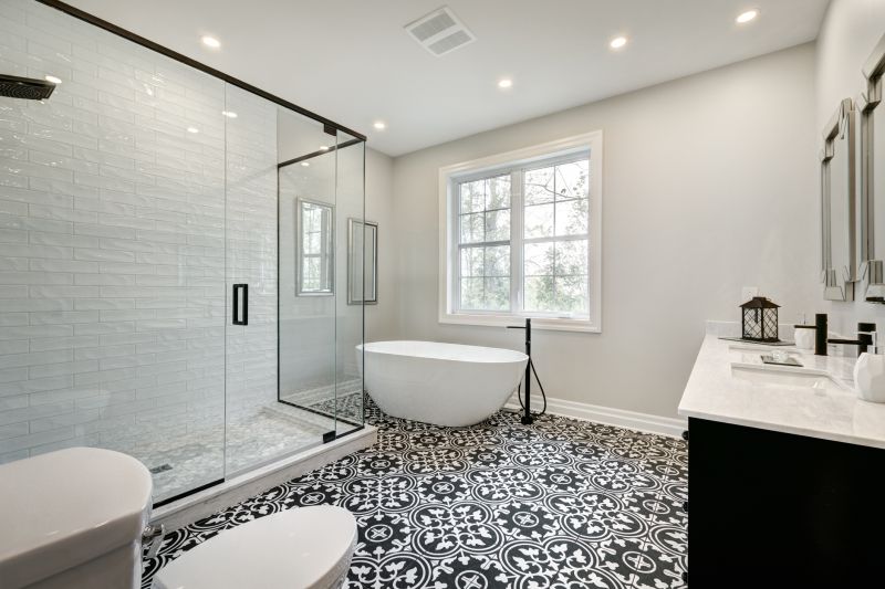 Contemporary Shower Area